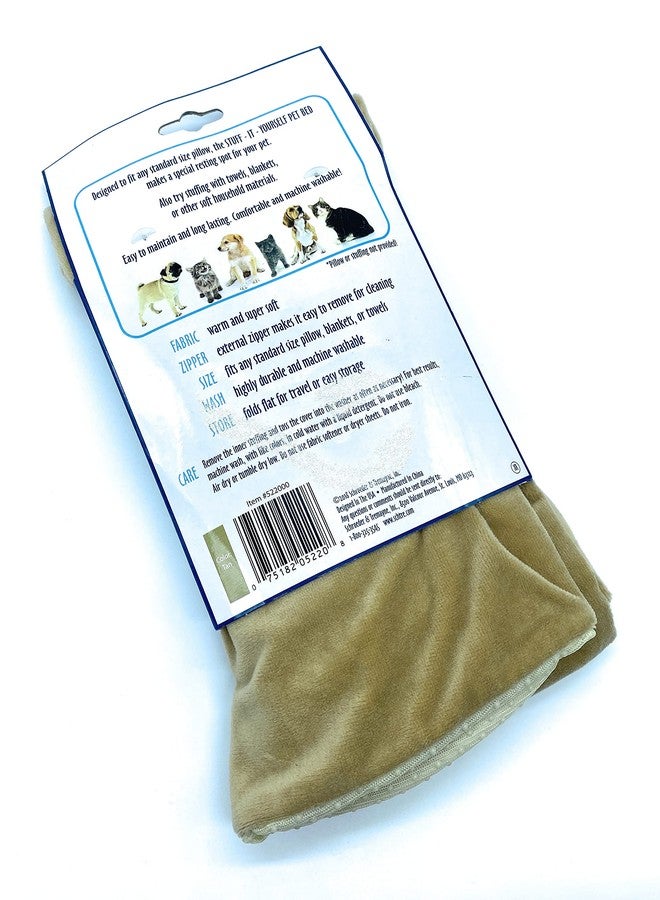 S&T INC. ST Pet 522001 Stuff It Yourself Removable Bed Cover for Small or Medium Pets, Washable, 20 Inch x 30 Inch, Tan - Image 2